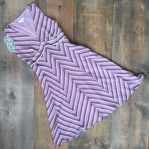Ann Taylor LOFT stripe sz 2 sleeveless dress.